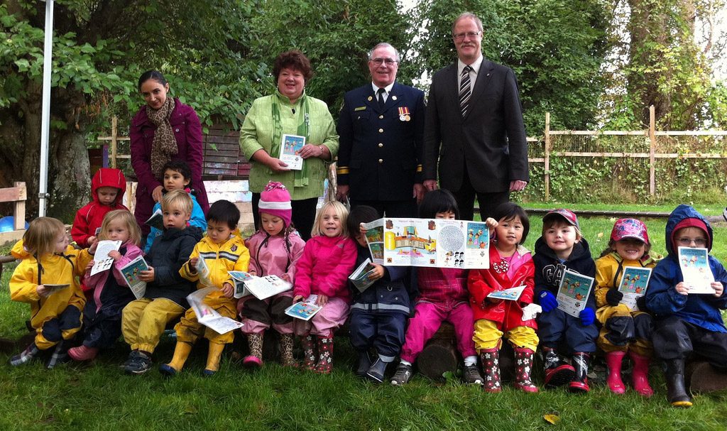 Children learning how to be FireSmart!