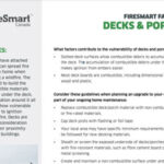 Firesmart fact sheet - decks and porches