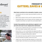 Firesmart fact sheet - gutters, eaves and vents