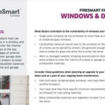 Firesmart fact sheet - windows and doors