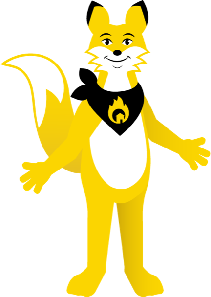 Firesmart mascot 2D illustration