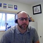 Man talking on zoom call