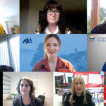 video call with nine participants