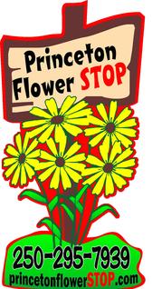 The logo features yellow flowers and a sign.