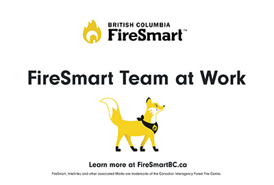 firesmart team at work sign