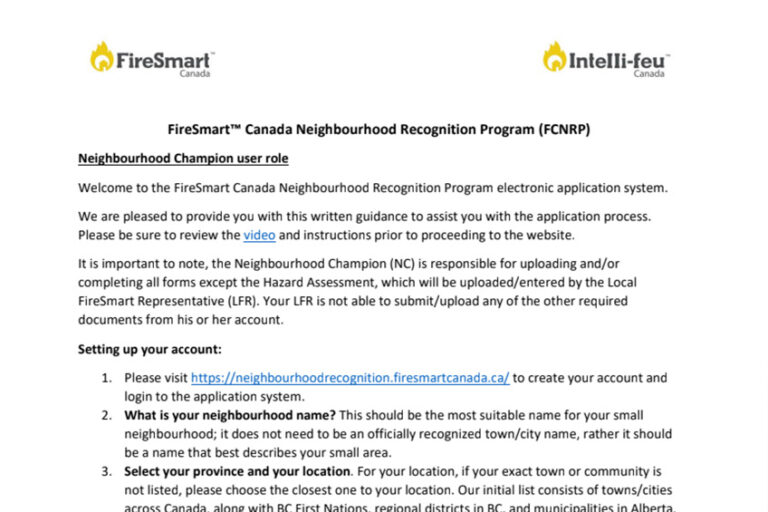 Neighbourhood Champion Portal Instructions