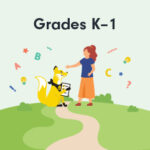 illustration of a kid in grades K-1