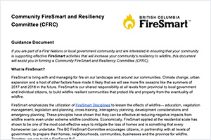 Community FireSmart and Resiliency Committee Guidance