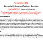 Community FireSmart and Resiliency Committee Terms of Reference