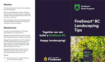 FireSmart BC Landscaping Tips Brochure