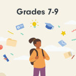 Illustration of kid in grade 7-9