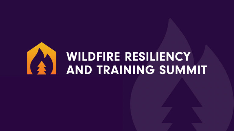 Banner for the Wildfire Resiliency and Training Summit