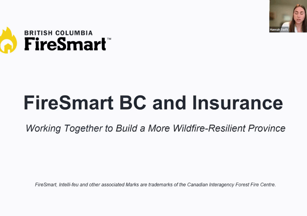 FireSmart BC and Insurance Webinar